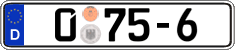 German license plate, Diplomatic