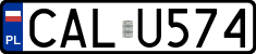License plates of Poland, Regular car plates