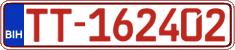 License plate of Bosnia and Herzegovina, Provisional