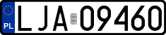License plates of Poland, Regular car plates