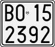 License plate of Italy, Motorcycles (1927 year series)
