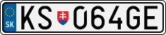 License plate of Slovakia, Cars