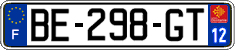 French license plate, SIV (ordinary)
