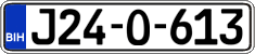 License plate of Bosnia and Herzegovina, Regular plates