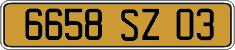 French license plate, FNI