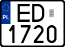 License plates of Poland, Special vehicles and motorcycles
