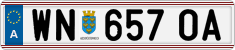 License plate of Austria, Regular plates