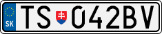 License plate of Slovakia, Cars