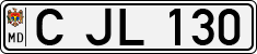 License plate of Moldova, Cars (1992)