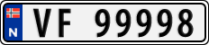 License plate of Norway, Cars