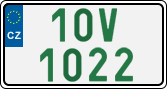 License plate of the Czech Republic, Oldtimers (2001)