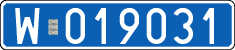License plates of Poland, Diplomatic