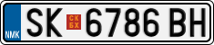 License plate of North Macedonia, Regular plates (2012)