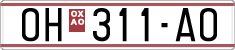 License plate of North Macedonia, Regular plates (1993)
