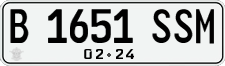License plate of Indonesia, Regular plates