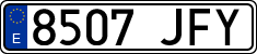 License plates of Spain, Ordinary (2000)
