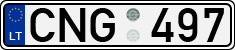 License plate of Lithuania, Cars