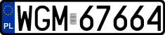 License plates of Poland, Regular car plates