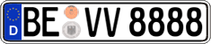 German license plate, Regular plates