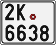 License plate of the Czech Republic, Motorcycles (2001)