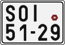 License plate of the Czech Republic, Motorcycles (1960)