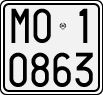 License plate of Italy, Motorcycles (1927 year series)
