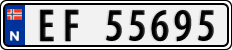 License plate of Norway, Cars