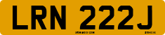License plate of the United Kingdom, 1963 year system