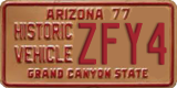 Arizona, Historic vehicle (XXXX)