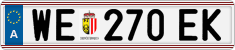 License plate of Austria, Regular plates