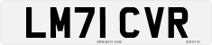 License plate of the United Kingdom, 2001 year system