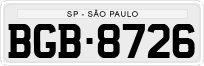 License plate of Brazil, Private owners (1990)
