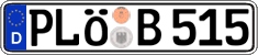 German license plate, Regular plates