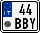 License plate of Lithuania, Mopeds
