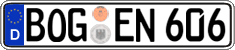 German license plate, Regular plates