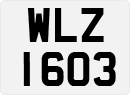 License plate of the United Kingdom, Northern Ireland (1966)