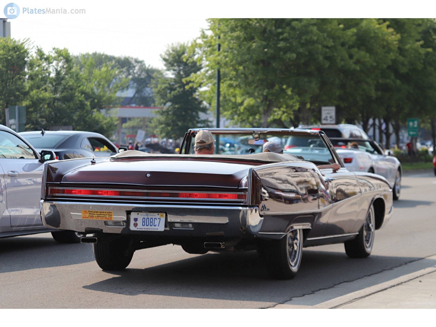 808C7, Buick Electra 3rd gen 1967 225 Custom Convertible (48467; C-body), 2nd facelift, 1966–1967