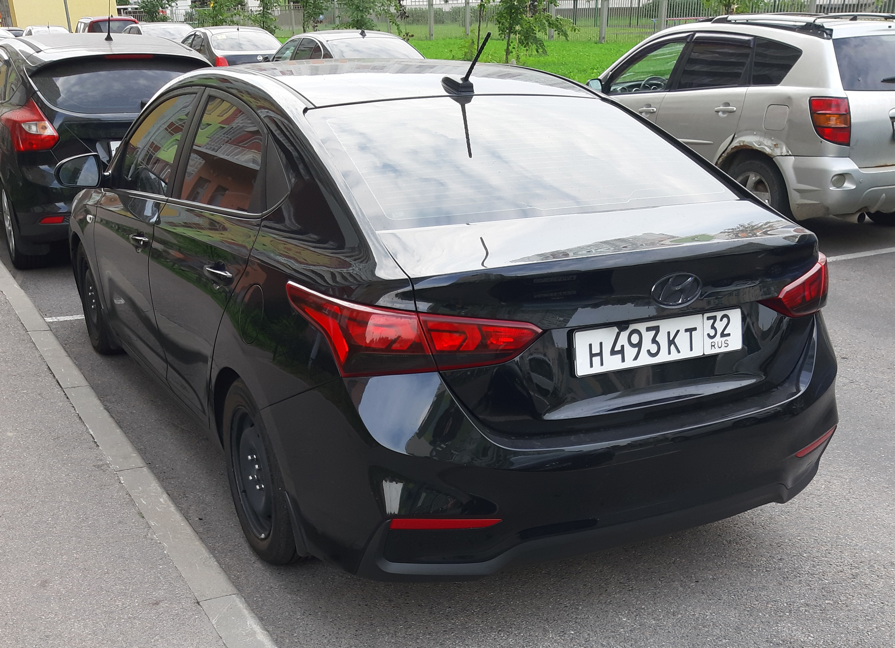 н 493 кт 32, Hyundai Solaris 1st gen Sedan (RB), facelift, 2014–2017
