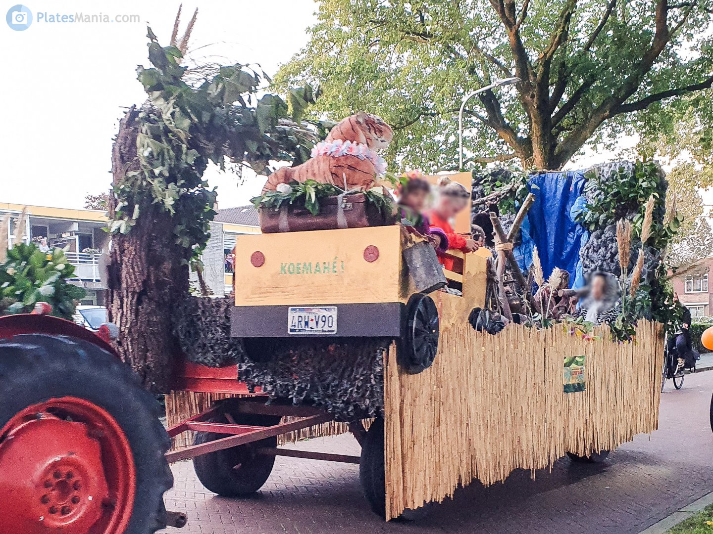 4RW-V90, License plate without vehicle 