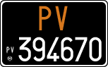 License plate of Italy, Cars (1927 year series)