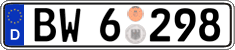 German license plate, Authorities and federal agencies