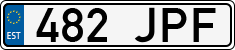 License plate of Estonia, Regular car plates