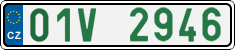 License plate of the Czech Republic, Oldtimers (2001)