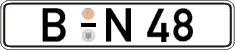 German license plate, Regular plates