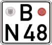 German license plate, Regular plates