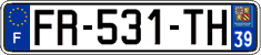 French license plate, SIV (ordinary)