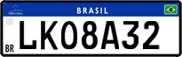License plate of Brazil, Private owners (Mercosul)
