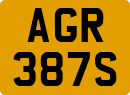 License plate of the United Kingdom, 1963 year system