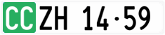 License plate of Switzerland, Diplomatic