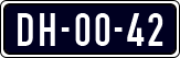 License plate of the Netherlands, Imported oldtimers (cars)